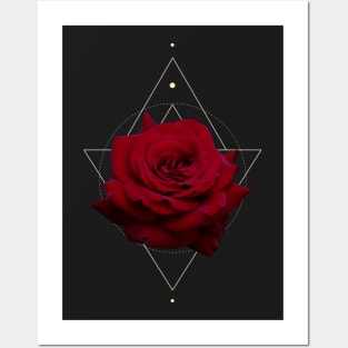 Rose Geometric Design Posters and Art